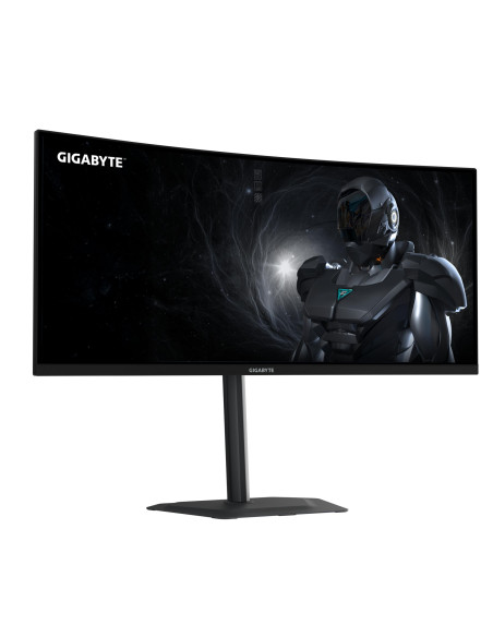 LCD Monitor, GIGABYTE, 34 ", 3440 x 1440 pixels, UltraWide Quad HD, Native aspect ratio 21:9, LED, Curved, G34WQC2EK