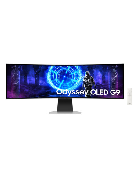 Monitor, SAMSUNG, 49", Gaming/Curved, 5120x1440, 32:9, 0.03 ms, Speakers, Height adjustable, Tilt, Colour Silver, LS49DG950SUXE