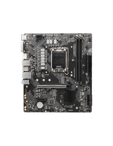 Mainboard, MSI, PRO H610M-G, Intel H610, LGA 1700, micro ATX, RAM DDR5-SDRAM, 2xSlots, 1xPCI Express x1 slots, 1xPCI Express x1
