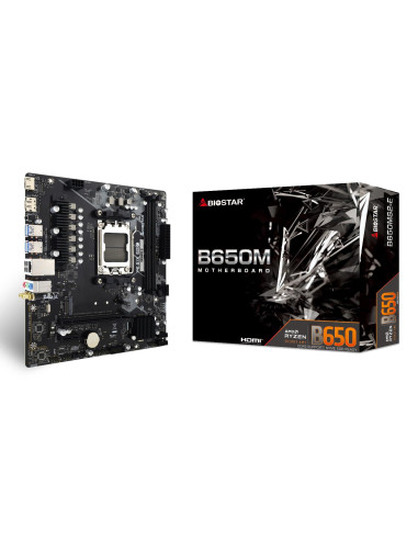 Mainboard, BIOSTAR, AMD B650, Socket AM5, micro ATX, RAM DDR5-SDRAM, 2xSlots, 1xNumber of M.2 (M) slots, B650MS2-E