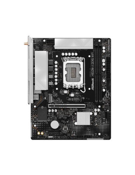 Mainboard, ASROCK, Intel H810, LGA 1851 (Socket V1), micro ATX, RAM DDR5-SDRAM, 2xSlots, Wi-Fi Yes, Bluetooth Yes, 1xNumber of 