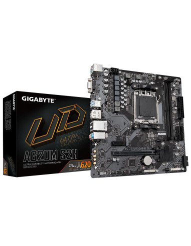 Mainboard, GIGABYTE, AMD A620, Socket AM5, micro ATX, RAM DDR5-SDRAM, 2xSlots, 1xPCI Express x1 slots, 1xPCI Express x16 slots,