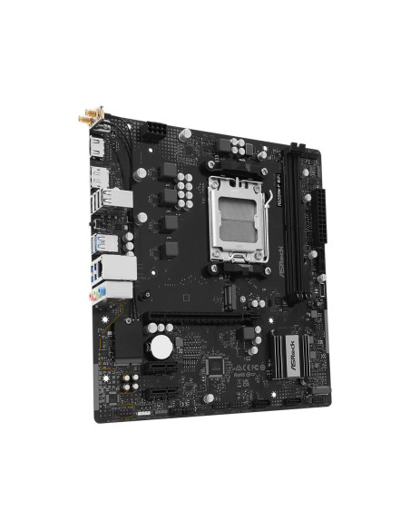 Mainboard, ASROCK, AMD A620A, Socket AM5, micro ATX, RAM DDR5-SDRAM, 2xSlots, Wi-Fi Yes, Bluetooth Yes, 1xNumber of M.2 (M) slo