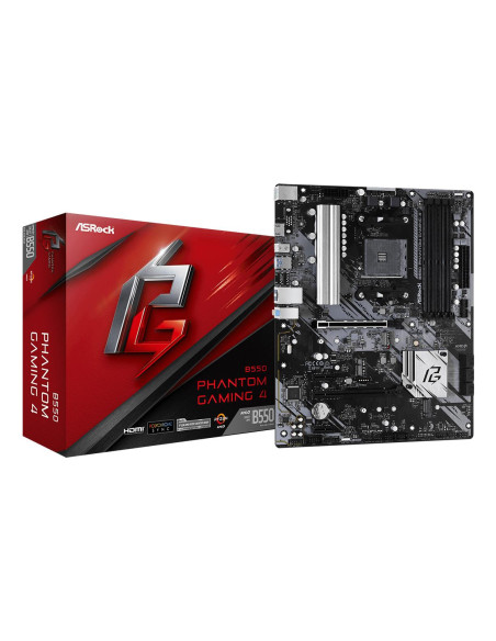 Mainboard, ASROCK, AMD B550, SAM4, ATX, 2xPCI-Express 3.0 1x, 1xPCI-Express 3.0 4x, 2xM.2, 1xPCI-Express 4.0 16x, Memory DDR4, 