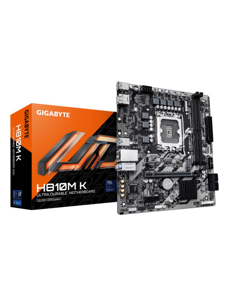Mainboard, GIGABYTE, Intel H810, LGA1851, Micro-ATX, Memory DDR5, Memory slots 2, H810MK1.0