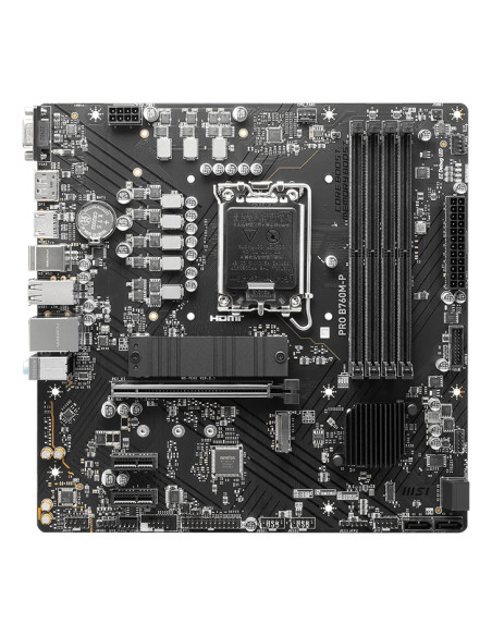 Mainboard, MSI, Intel B760 Express, LGA1700, Micro-ATX, Memory DDR5, Memory slots 4, 2xPCI-Express 1x, 1xPCI-Express 16x, 2xM.2