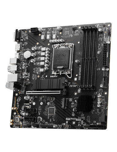 Mainboard, MSI, Intel B760 Express, LGA1700, Micro-ATX, Memory DDR5, Memory slots 4, 2xPCI-Express 1x, 1xPCI-Express 16x, 2xM.2