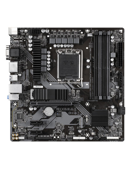Mainboard, GIGABYTE, B760M DS3H DDR4, Intel B760 Express, LGA 1700, micro ATX, RAM DDR4-SDRAM, 4xSlots, 2xNumber of M.2 (M) slo