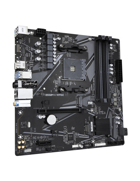 Mainboard, GIGABYTE, AMD B550, Socket AM4, micro ATX, RAM DDR4-SDRAM, 4xSlots, Wi-Fi Yes, Bluetooth Yes, 2xNumber of M.2 (M) sl