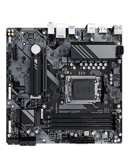 Mainboard, GIGABYTE, AMD B650, Socket AM5, micro ATX, RAM DDR5-SDRAM, 4xSlots, 2xNumber of M.2 (M) slots, B650M D3HP (rev. 1.3)