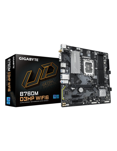 Mainboard, GIGABYTE, Intel B760 Express, LGA1700, Micro-ATX, Memory DDR5, Memory slots 4, B760MD3HPWIFI61.0