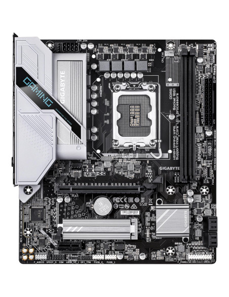 Mainboard, GIGABYTE, 1xNumber of M.2 (M) slots, micro ATX, Intel H810, Bluetooth Yes, Wi-Fi Yes, 2xSlots, RAM DDR5-SDRAM, LGA 1