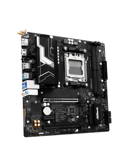 Mainboard, ASROCK, AMD B850, SAM5, Micro-ATX, Memory DDR5, Memory slots 2, B850M-XWIFIR2.0