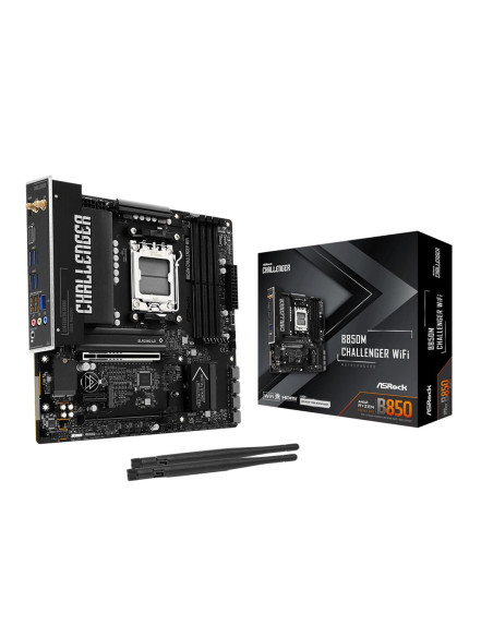 Mainboard, ASROCK, AMD B850, Socket AM5, micro ATX, RAM DDR5-SDRAM, 4xSlots, Wi-Fi Yes, Bluetooth Yes, 1xNumber of M.2 (M) slot