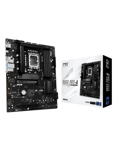 Mainboard, ASROCK, Intel B860 Express, LGA1851, ATX, Memory DDR5, Memory slots 4, 1xHDMI, 1xDisplayPort, 1xAudio-In, 1xAudio-Ou