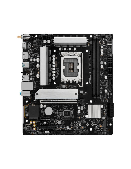 Mainboard, ASROCK, Intel B860, LGA 1851 (Socket V1), micro ATX, RAM DDR5-SDRAM, 2xSlots, Wi-Fi Yes, Bluetooth Yes, 1xNumber of 