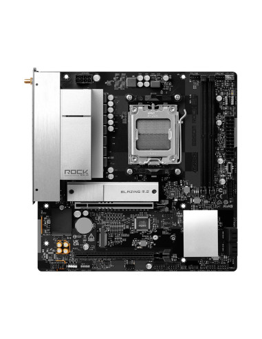 Mainboard, ASROCK, AMD B850, Socket AM5, micro ATX, RAM DDR5-SDRAM, 2xSlots, Wi-Fi Yes, Bluetooth Yes, 1xNumber of M.2 (M) slot