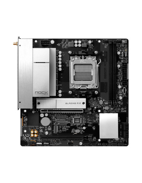 Mainboard, ASROCK, AMD B850, Socket AM5, micro ATX, RAM DDR5-SDRAM, 2xSlots, Wi-Fi Yes, Bluetooth Yes, 1xNumber of M.2 (M) slot