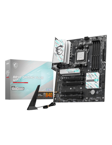 Mainboard, MSI, AMD B840, SAM5, ATX, Memory slots 4, 5xPCI-Express 16x, 2xM.2, 1xHDMI, 1xAudio-In, 1xAudio-Out, 1xMicrophone, 4
