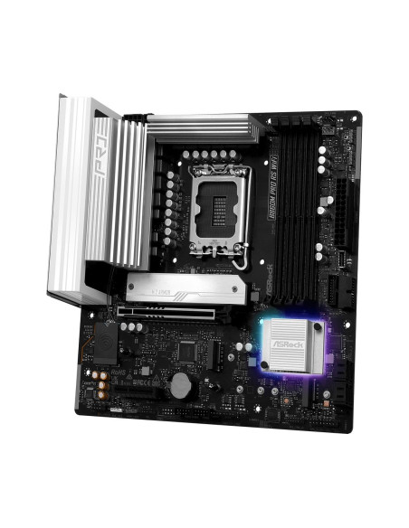 Mainboard, ASROCK, Intel B860, LGA 1851 (Socket V1), micro ATX, RAM DDR5-SDRAM, 4xSlots, Wi-Fi Yes, Bluetooth Yes, 3xNumber of 