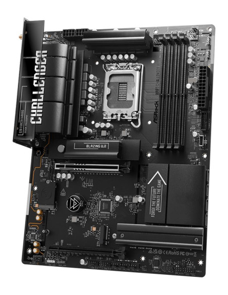 Mainboard, ASROCK, Intel B860, LGA 1851 (Socket V1), ATX, RAM DDR5-SDRAM, 4xSlots, Wi-Fi Yes, Bluetooth Yes, 1xNumber of M.2 (M