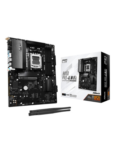 Mainboard, ASROCK, AMD B850, SAM5, ATX, Memory DDR5, Memory slots 4, 1xPCI-Express 4.0 16x, 1xPCI-Express 5.0 16x, 1xM.2, 1xHDM