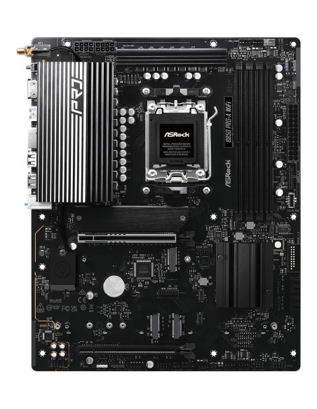 Mainboard, ASROCK, AMD B850, SAM5, ATX, Memory DDR5, Memory slots 4, 1xPCI-Express 4.0 16x, 1xPCI-Express 5.0 16x, 1xM.2, 1xHDM