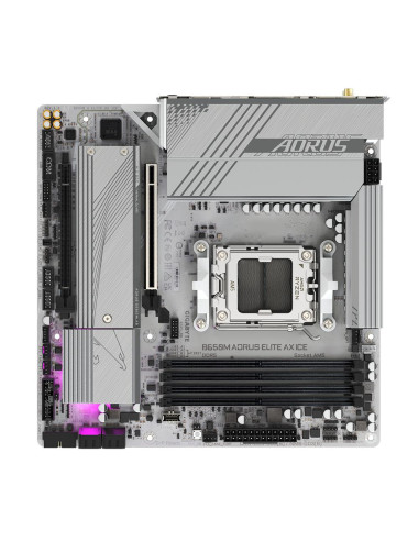 Mainboard, GIGABYTE, AMD B650, SAM5, Micro-ATX, Memory DDR5, Memory slots 4, B650MAELITEAXICE1.1
