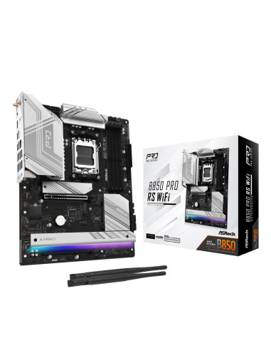 Mainboard, ASROCK, AMD B850, SAM5, ATX, Memory DDR5, Memory slots 4, 1xPCI-Express 4.0 16x, 1xPCI-Express 5.0 16x, 1xM.2, 1xHDM
