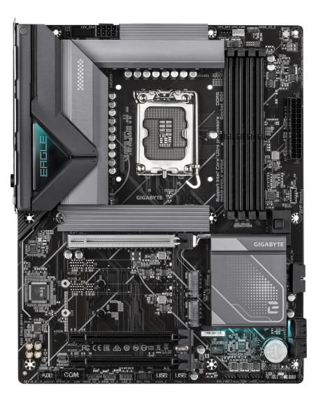 Mainboard, GIGABYTE, Intel B860 Express, LGA1851, ATX, Memory DDR5, Memory slots 4, 3xPCI-Express 16x, 3xM.2, 1xHDMI, 1xDisplay