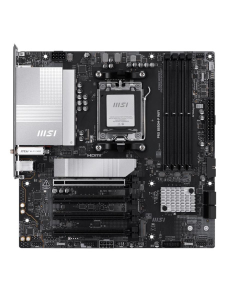 Mainboard, MSI, AMD B850, SAM5, Micro-ATX, Memory DDR5, Memory slots 4, PROB850M-PWIFI