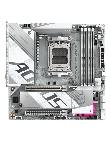 Mainboard, GIGABYTE, AMD B850, SAM5, Micro-ATX, Memory DDR5, Memory slots 4, B850MAELTWF6EICE1.1