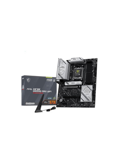 Mainboard, MSI, AMD X870E, Socket AM5, ATX, RAM DDR5-SDRAM, 4xSlots, Wi-Fi Yes, Bluetooth Yes, 3xNumber of M.2 (M) slots, MAGX8