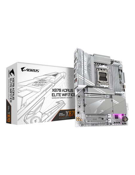 Mainboard, GIGABYTE, AMD X870, Socket AM5, ATX, RAM DDR5-SDRAM, 4xSlots, On-board graphics card Yes, Wi-Fi Yes, Bluetooth Yes, 