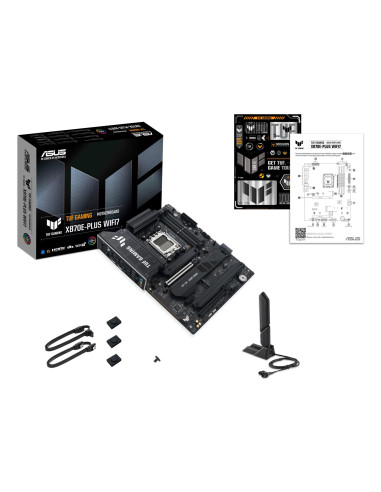 Mainboard, ASUS, AMD X870E, SAM5, ATX, Memory DDR5, Memory slots 4, 1xPCI-Express 3.0 1x, 1xPCI-Express 4.0 16x, 1xPCI-Express 