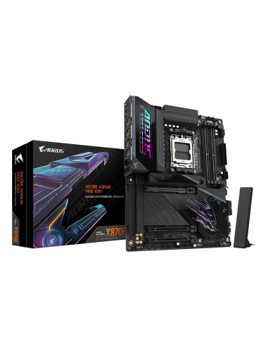 Mainboard, GIGABYTE, AMD X870E, Socket AM5, ATX, RAM DDR5-SDRAM, 4xSlots, Wi-Fi Yes, Bluetooth Yes, 4xNumber of M.2 (M) slots, 