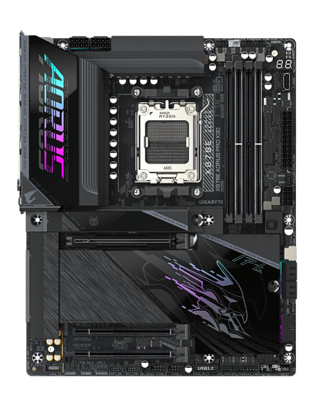 Mainboard, GIGABYTE, AMD X870E, Socket AM5, ATX, RAM DDR5-SDRAM, 4xSlots, Wi-Fi Yes, Bluetooth Yes, 4xNumber of M.2 (M) slots, 