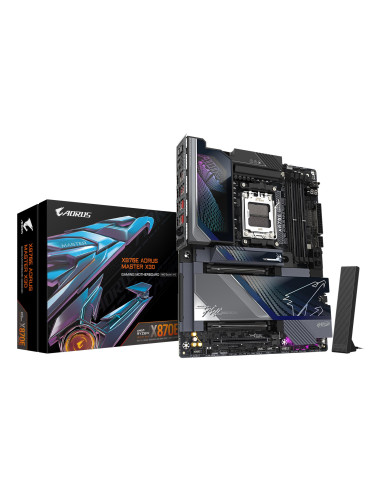 Mainboard, GIGABYTE, AMD X870E, Socket AM5, ATX, RAM DDR5-SDRAM, 4xSlots, Wi-Fi Yes, Bluetooth Yes, 5xNumber of M.2 (M) slots, 
