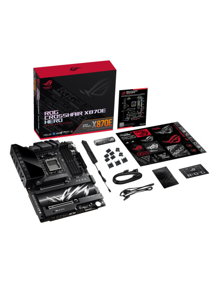 Mainboard, ASUS, AMD X870E, SAM5, ATX, Memory DDR5, Memory slots 4, 2xPCI-Express 4.0 16x, 2xPCI-Express 5.0 16x, 4xM.2, 1xHDMI