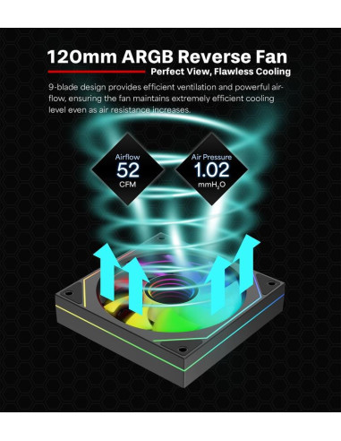 CASE FAN 120MM XPF120UR.ARGB/12V XF078 XILENCE