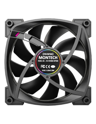 CASE FAN 120MM/RX120 PWM BLACK MONTECH