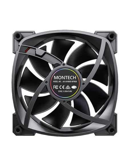 CASE FAN 140MM/RX140 PWM BLACK MONTECH