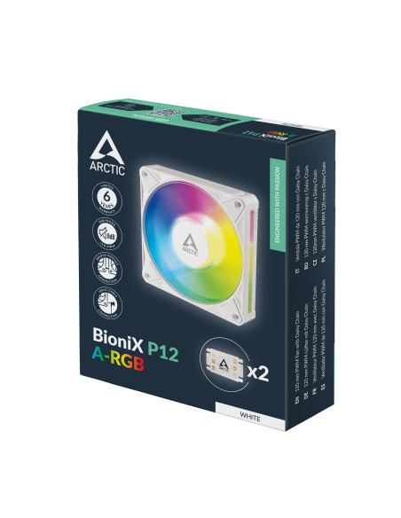 CASE FAN 120MM BIONIX P12 ARGB/WHT ACFAN00336A ARCTIC