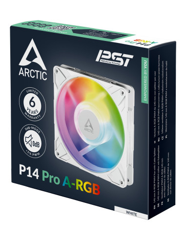 CASE FAN 140MM P14 PRO A-RGB/WHT ACFAN00318A ARCTIC