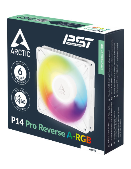 CASE FAN 140MM P14 PRO REVERSE/A-RGB WHT ACFAN00324A ARCTIC
