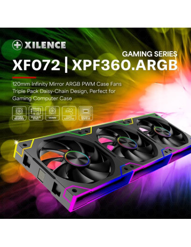 CASE FAN 120MM XPF360.ARGB/XF072 XILENCE