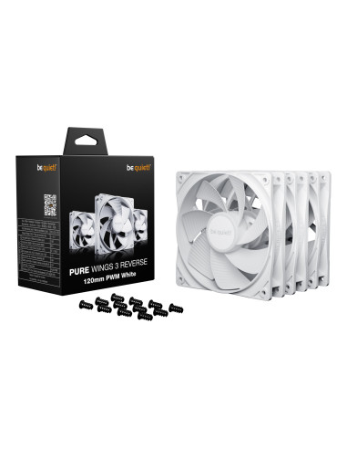 CASE FAN 120MM PURE WINGS 3/PWM WHT 3-PACK BL136 BE QUIET