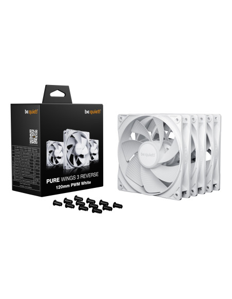 CASE FAN 120MM PURE WINGS 3/PWM WHT 3-PACK BL136 BE QUIET