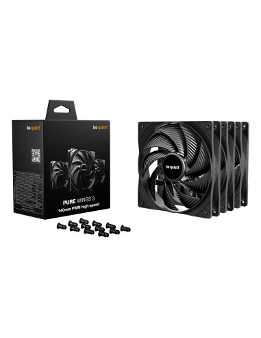 CASE FAN 140MM PURE WINGS 3/PWM HS 3PACK BL138 BE QUIET
