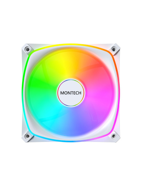 CASE FAN 120MM/RX120 PRO WHITE 3 IN 1 MONTECH